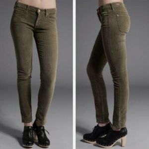 Vince | Olive Green Second Skin Corduroys Size 26